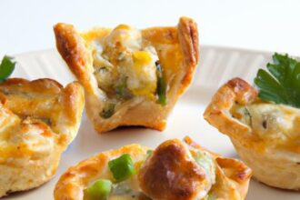 Bite-Sized Delight: Mini Quiches Wrapped in Wontons