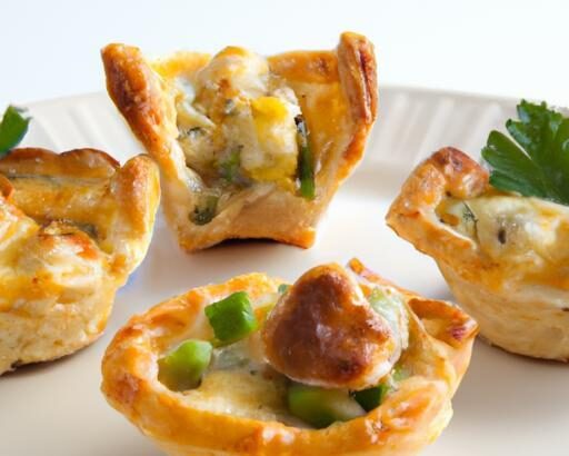 Bite-Sized Delight: Mini Quiches Wrapped in Wontons