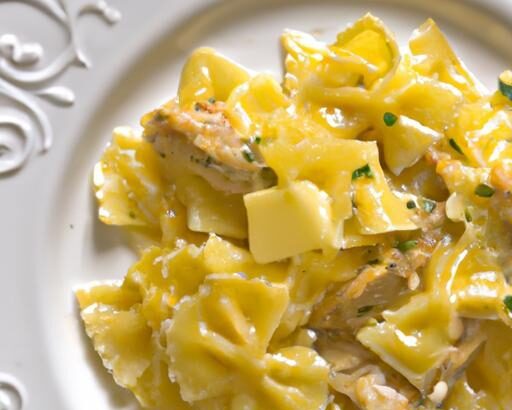 Savor Farfalle with Chicken and Roasted Garlic Delight