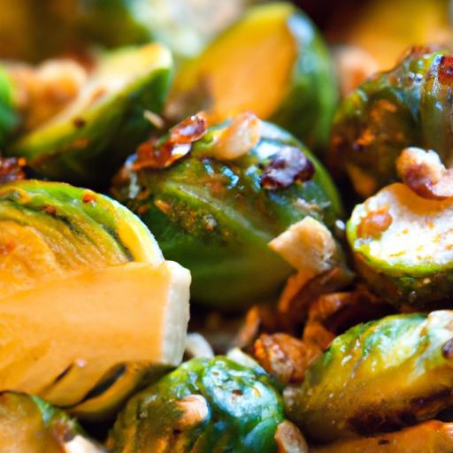 Crunchy Roasted Brussels Sprouts with Toasted Almonds Delight