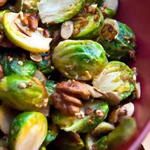 Crunchy Roasted Brussels Sprouts with Toasted Almonds Delight