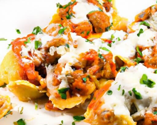 Hearty Stuffed Shells with Meat and Creamy Ricotta Bliss