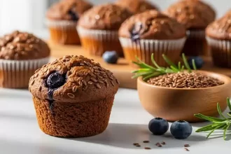 Vegan Muffins with Flaxseed