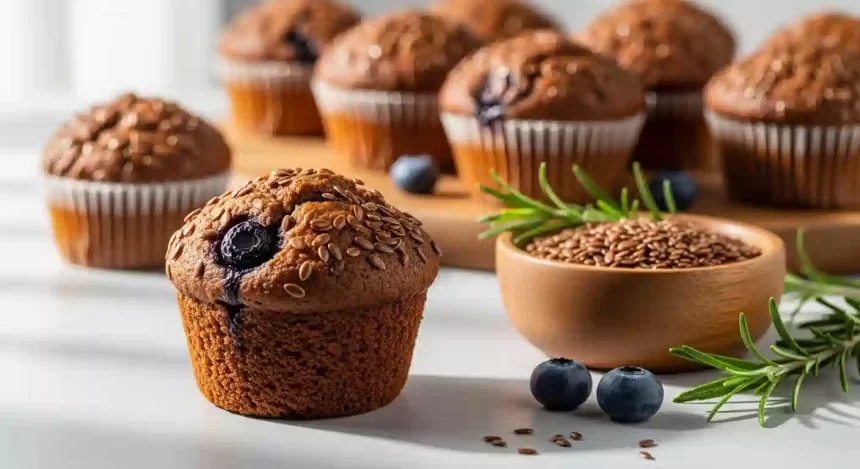 Vegan Muffins with Flaxseed