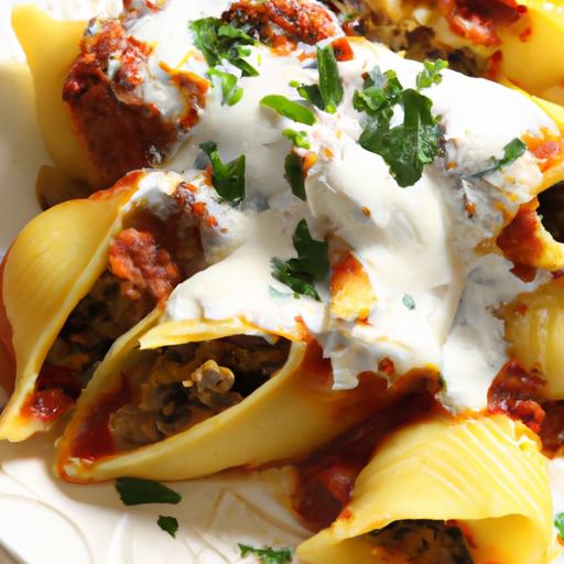Hearty Stuffed⁢ Shells with Savory​ meat and Creamy Ricotta