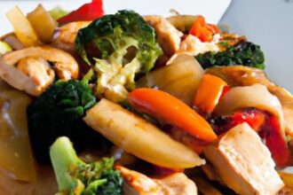 Flavorful Chicken Stir Fry with Fresh, Colorful Vegetables