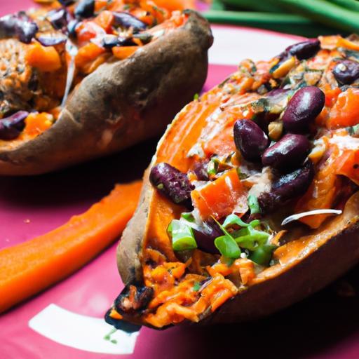 Hearty Black Bean Stuffed Sweet Potatoes: A Nutritious Delight
