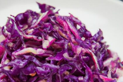 Crunchy Red Cabbage Slaw: A Colorful Twist on Classic Sides