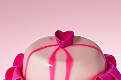 Sweet Elegance: Crafting the Perfect Heart Pink Cake with Bow