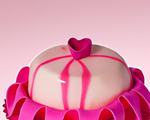 Sweet Elegance: Crafting the Perfect Heart Pink Cake with Bow