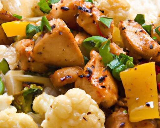 Flavor-Packed Asian Chicken Stir-Fry with Cauliflower Rice