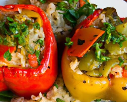 Vibrant Vegan Stuffed Peppers with Hearty Rice Filling