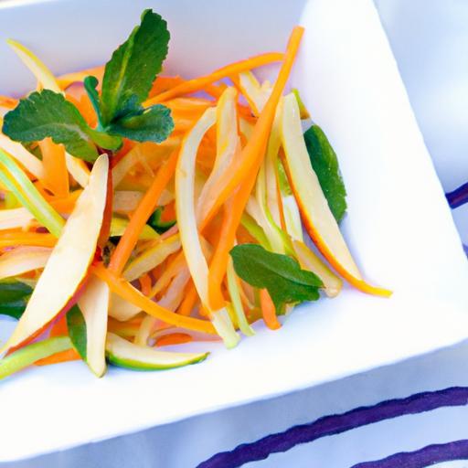 Zesty Carrot & Apple Salad with Fresh Lime Dressing Delight