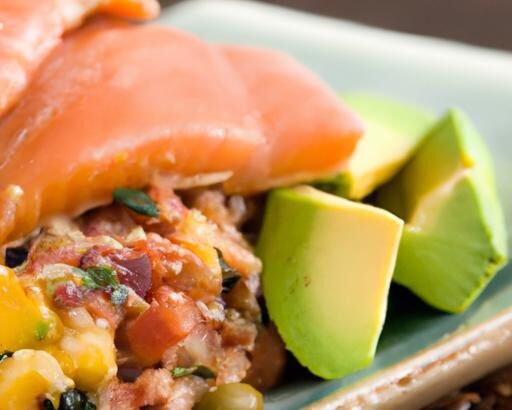 Fresh Flavors: Salmon Paired with Zesty Avocado Salsa