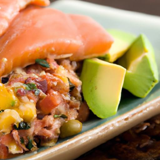 Fresh Flavors: Salmon Paired with Zesty Avocado Salsa