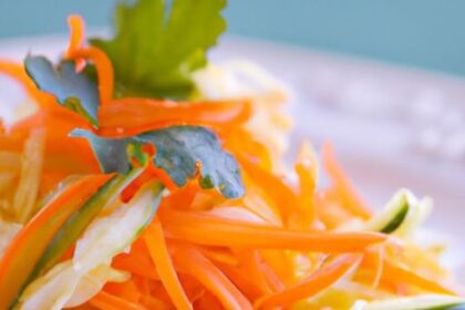 Zesty Carrot & Apple Salad with Refreshing Lime Dressing
