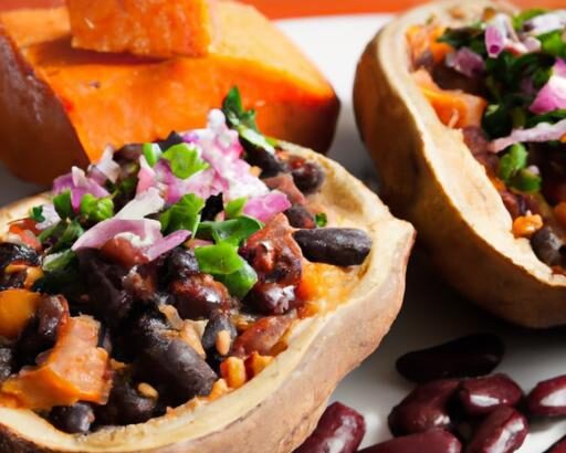 Hearty Black Bean Stuffed Sweet Potatoes: Nutritious & Flavorful