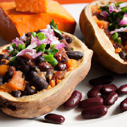 Hearty Black Bean Stuffed Sweet Potatoes: Nutritious & Flavorful