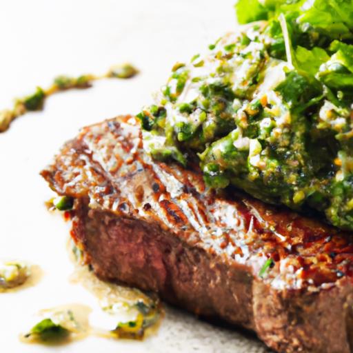 Savor the Flavor: Perfect Grilled Steak‌ with Zesty Chimichurri