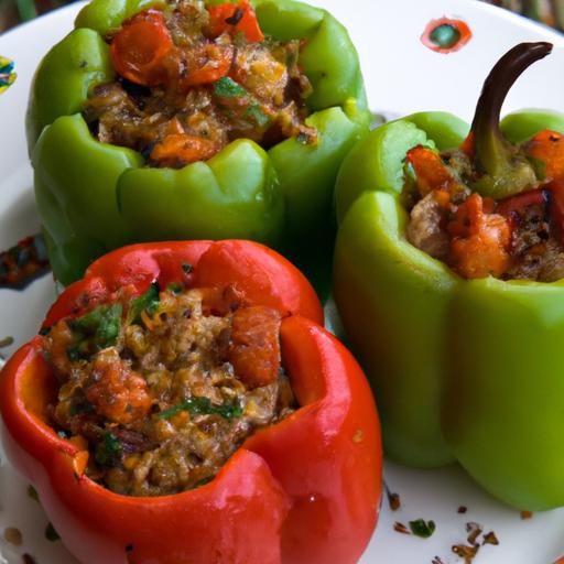 Vibrant Vegan Stuffed Peppers with Hearty Rice Filling