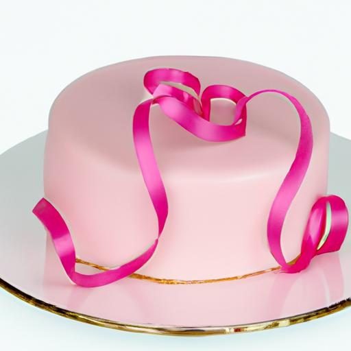 sweet Elegance: Crafting the Perfect Heart Pink Cake with Bow