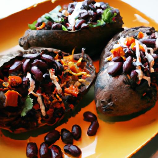 Hearty Black Bean Stuffed Sweet Potatoes: Nutritious & Flavorful