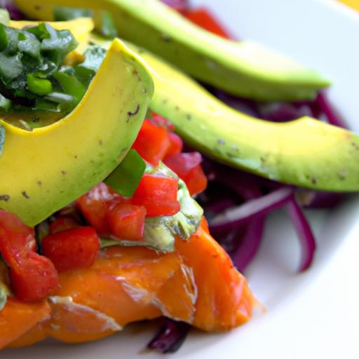 Fresh⁣ Flavors:​ Salmon Paired with zesty‌ Avocado Salsa