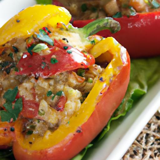 Colorful Quinoa-Stuffed Peppers: A Nutritious Delight