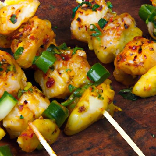 Bang⁣ Bang Chicken Skewers: Spicy Bites Packed with Flavor