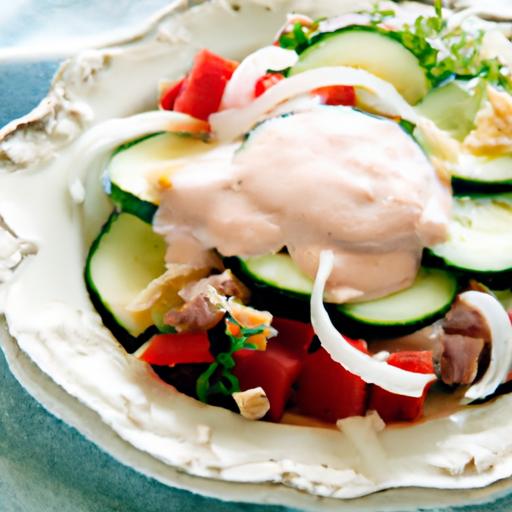 Healthy⁤ Tuna Salad with Creamy Greek Yogurt Dressing Delight