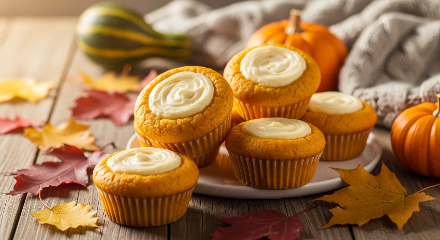  Pumpkin Cream Cheese Muffins
