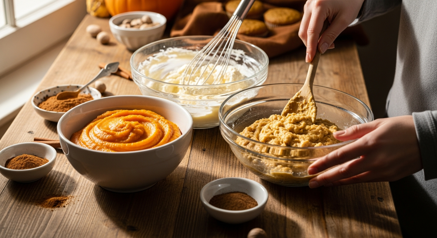 Pumpkin Cream Cheese Muffins