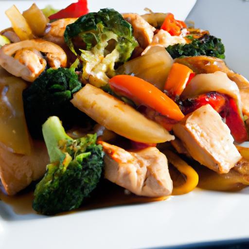 Flavorful Chicken Stir Fry with Fresh, Colorful Vegetables