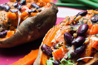 Hearty Black Bean Stuffed Sweet Potatoes: A Nutritious Delight