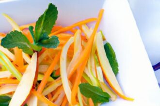 Zesty Carrot & Apple Salad with Fresh Lime Dressing Delight