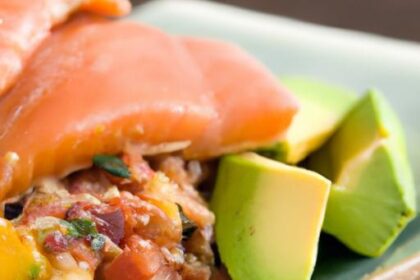 Fresh Flavors: Salmon Paired with Zesty Avocado Salsa