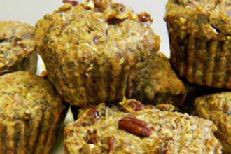 Power-Packed Vegan Protein Muffins with Flaxseed & Walnuts