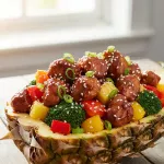 Chicken Teriyaki Pineapple Bowl