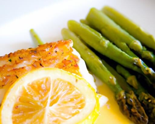 Zesty Baked Cod with Asparagus in Luscious Lemon Butter