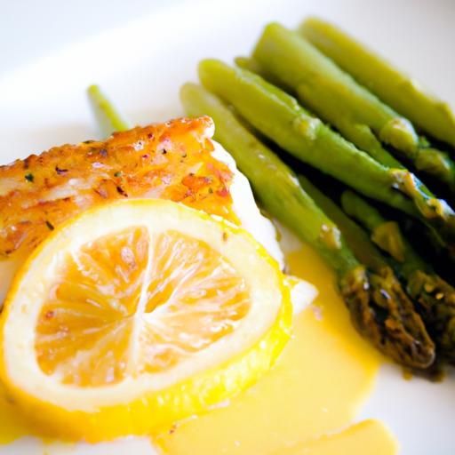 Zesty Baked Cod with Asparagus in Luscious Lemon Butter