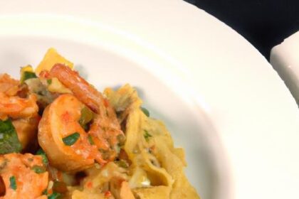 Bold & Cheesy: Bang Bang Shrimp Meets Beef Bowtie Pasta