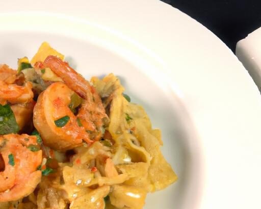 Bold & Cheesy: Bang Bang Shrimp Meets Beef Bowtie Pasta