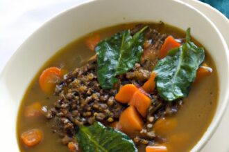 Hearty Lentil Soup with Spinach & Carrots: A Nutritious Delight