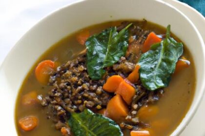 Hearty Lentil Soup with Spinach & Carrots: A Nutritious Delight