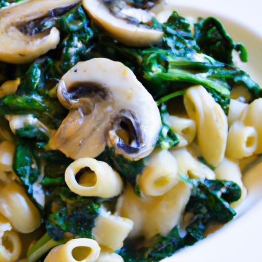 Savor the Creamy Delight of Vegan Mushroom Spinach Pasta