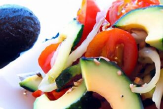 Fresh Fusion: Cucumber, Tomato & Avocado Salad Delight