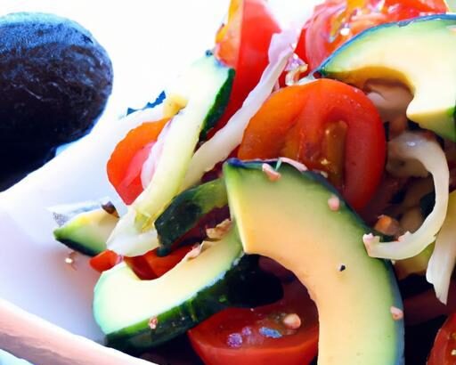 Fresh Fusion: Cucumber, Tomato & Avocado Salad Delight