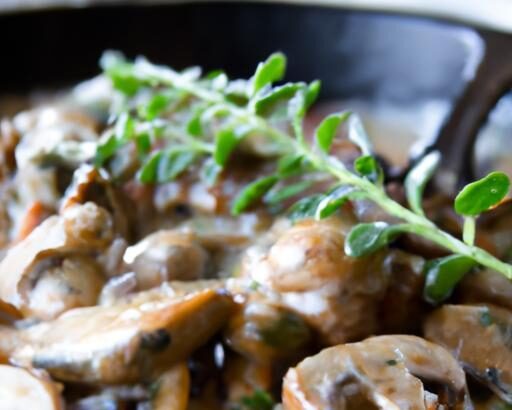 Savor the Flavor: Creamy Mushroom Chicken Skillet Recipe