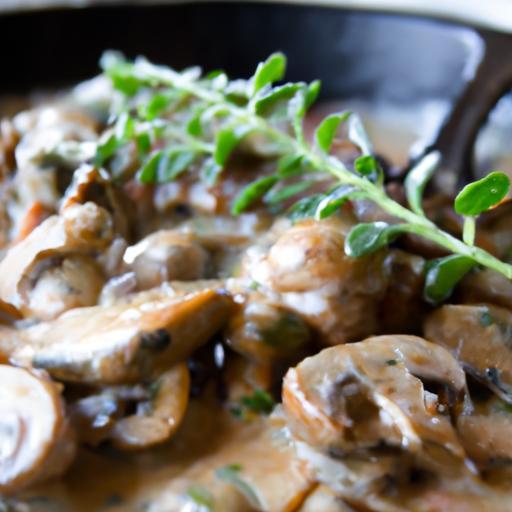 Savor the Flavor: Creamy Mushroom Chicken Skillet Recipe