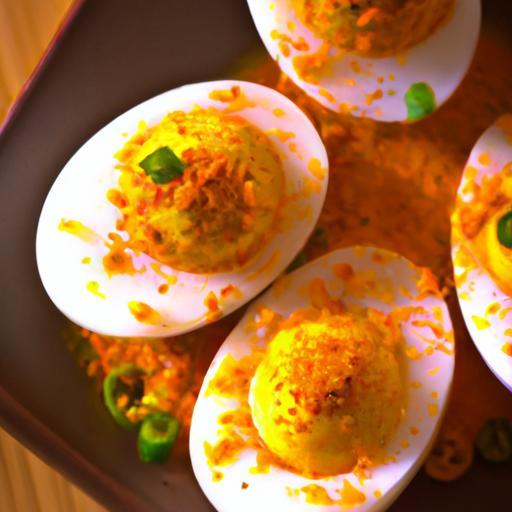 Fiery Flavor Boost: Hard-Boiled Eggs with a Hot Sauce Kick
